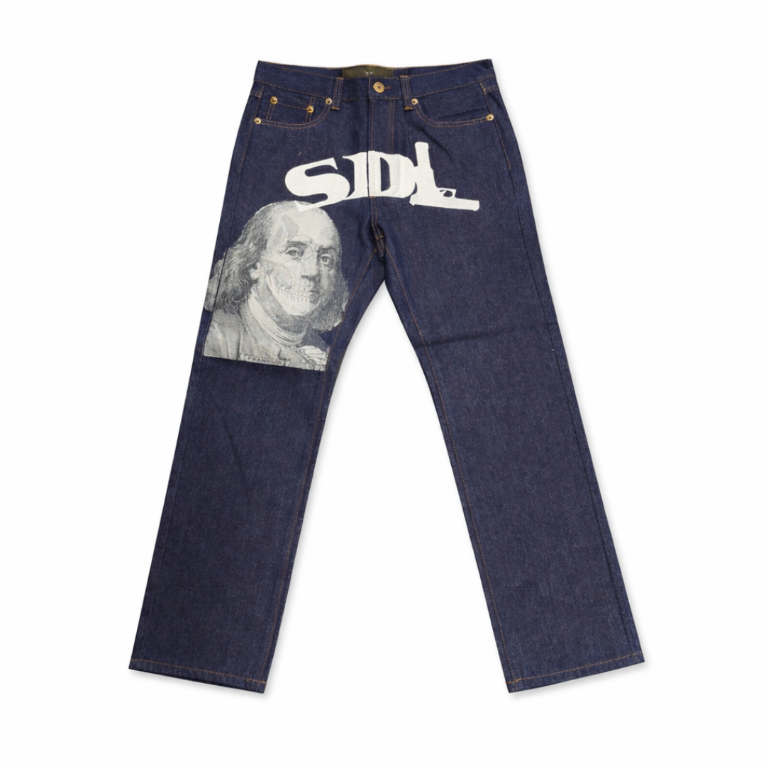 SDL Reverse Weapon Font Denim Jeans (Blue)