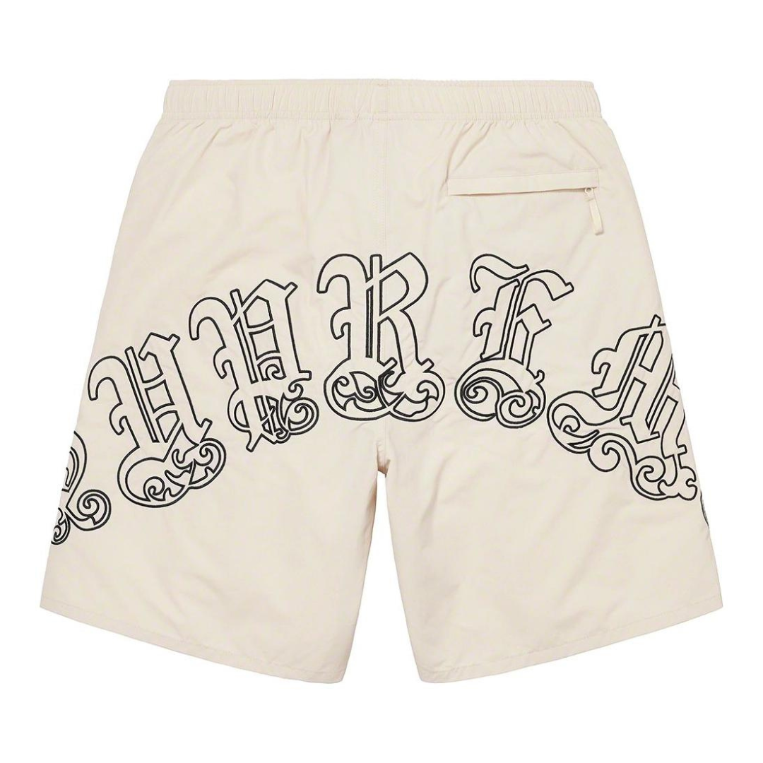 Supreme Old English Nylon Shorts (Stone)