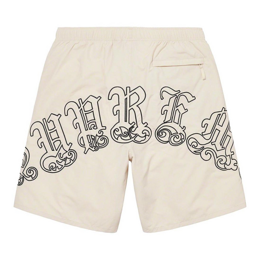 Supreme Old English Nylon Shorts (Stone)
