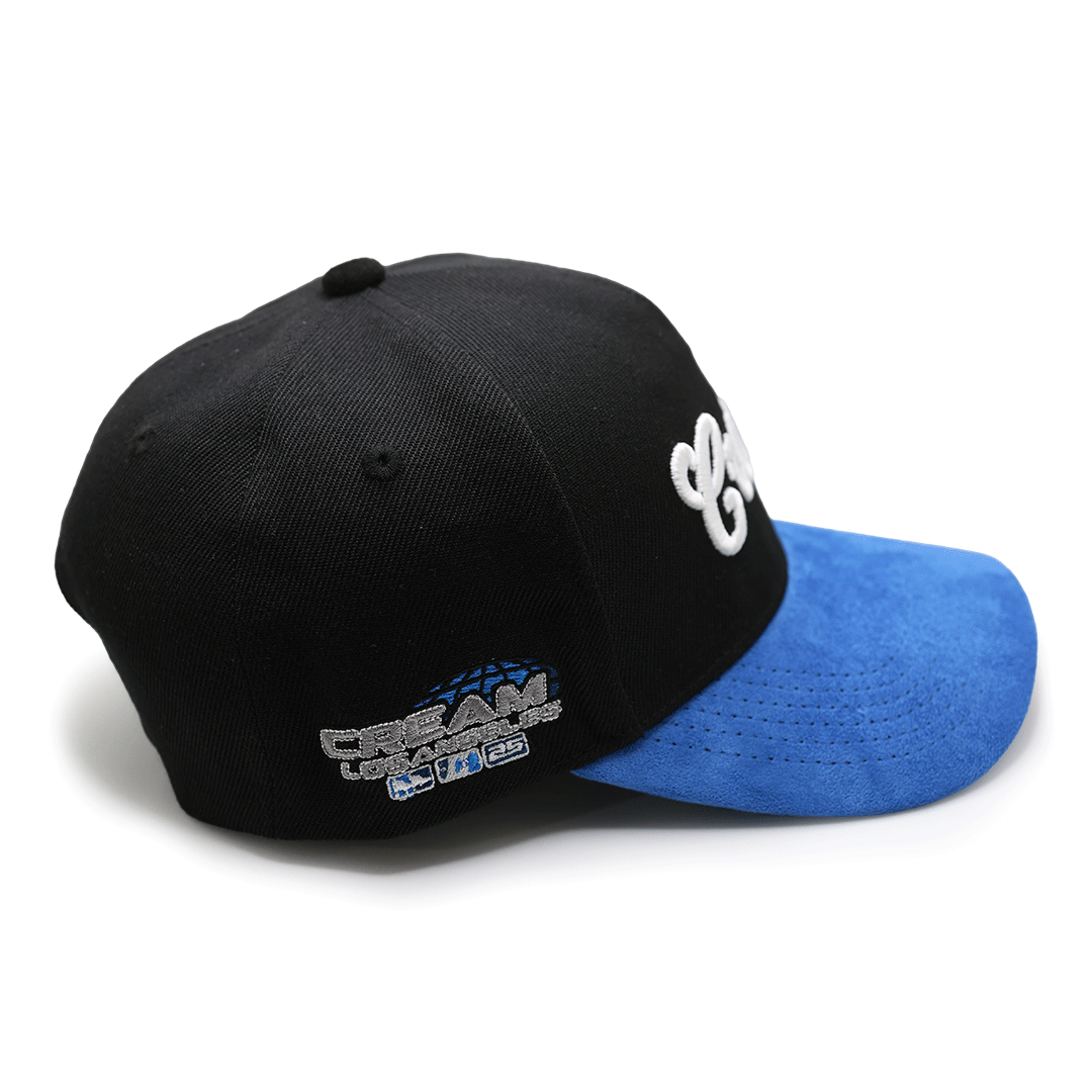 Cream World Series Snapback (Black/Blue)