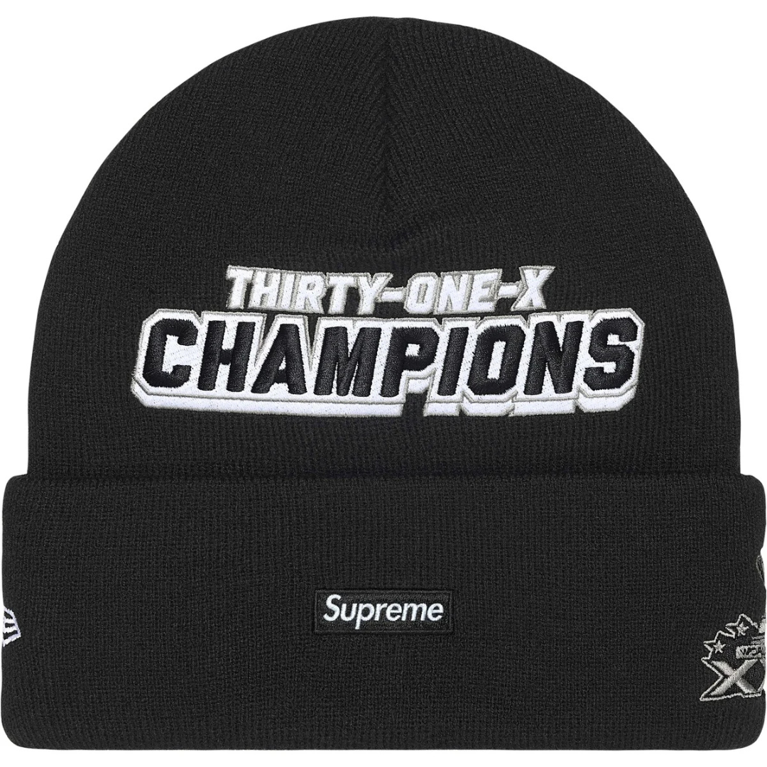Supreme New Era Football Beanie (Black)