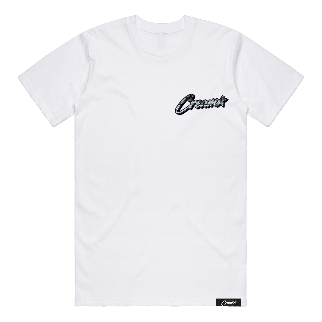 Cream Money Print Tee (White)