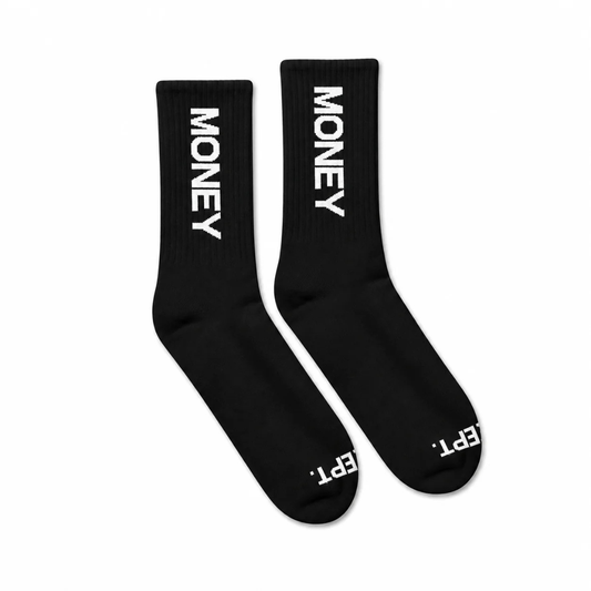 Money Dept Money Logo Socks (Black)
