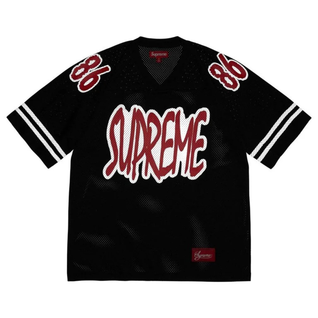 Supreme Reflective Football Jersey (Black)