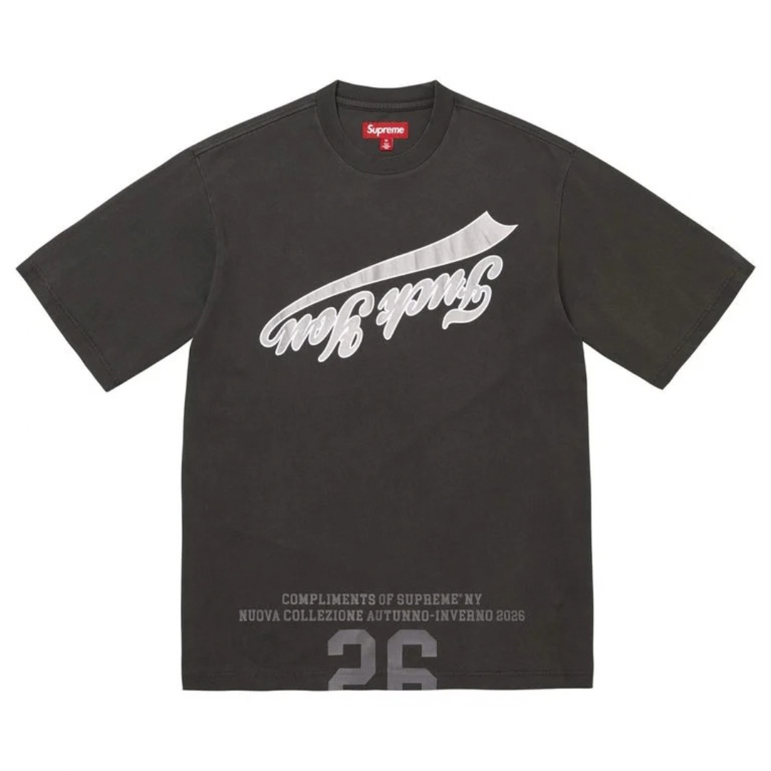 Supreme Cracked Flipped S/S Top (Black)