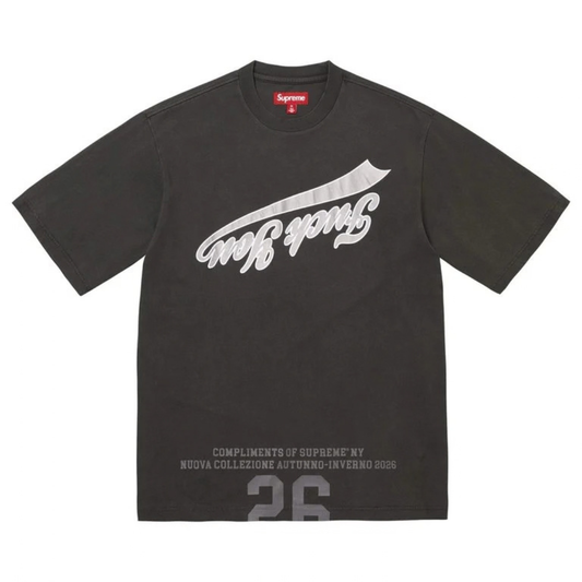 Supreme Cracked Flipped S/S Top (Black)