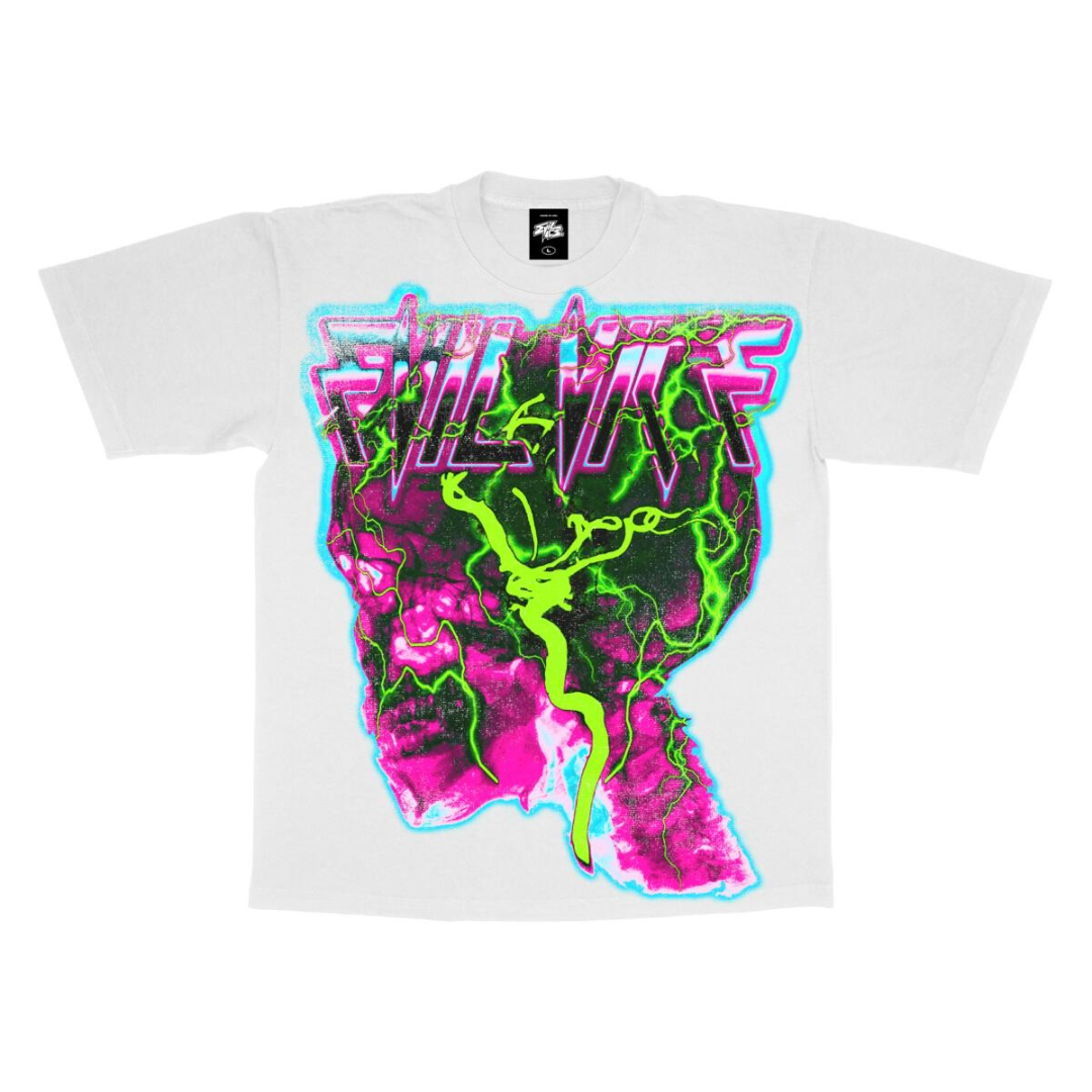 Evil Vice Evil Vice Mental Leak Tee (Glow in the dark)(White) – Cream SB