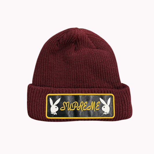 Supreme Playboy Beanie (FW17)(Burgundy)
