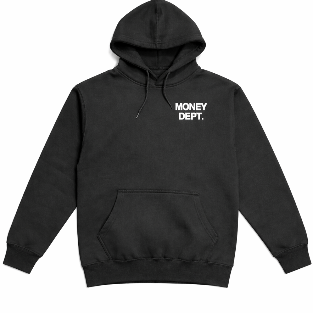 Money Dept x San Bernardino Puff Print Hoodie (Black)