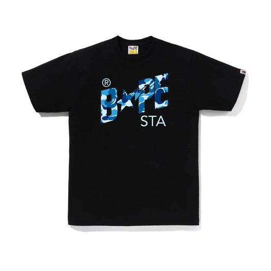 Bape ABC Camo Bape Sta Tee (Black/Blue)