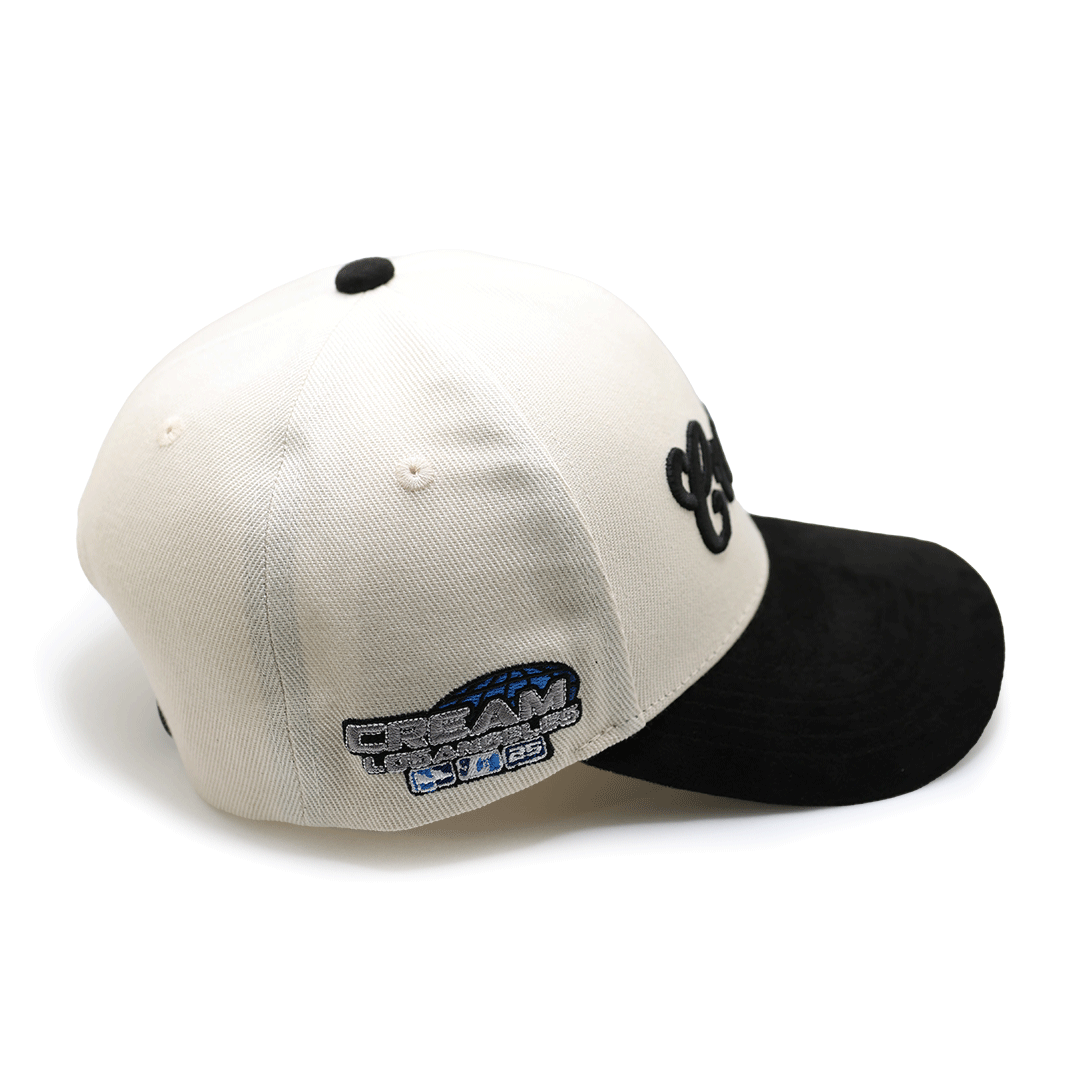 Cream World Series Snapback (Bone/Black)