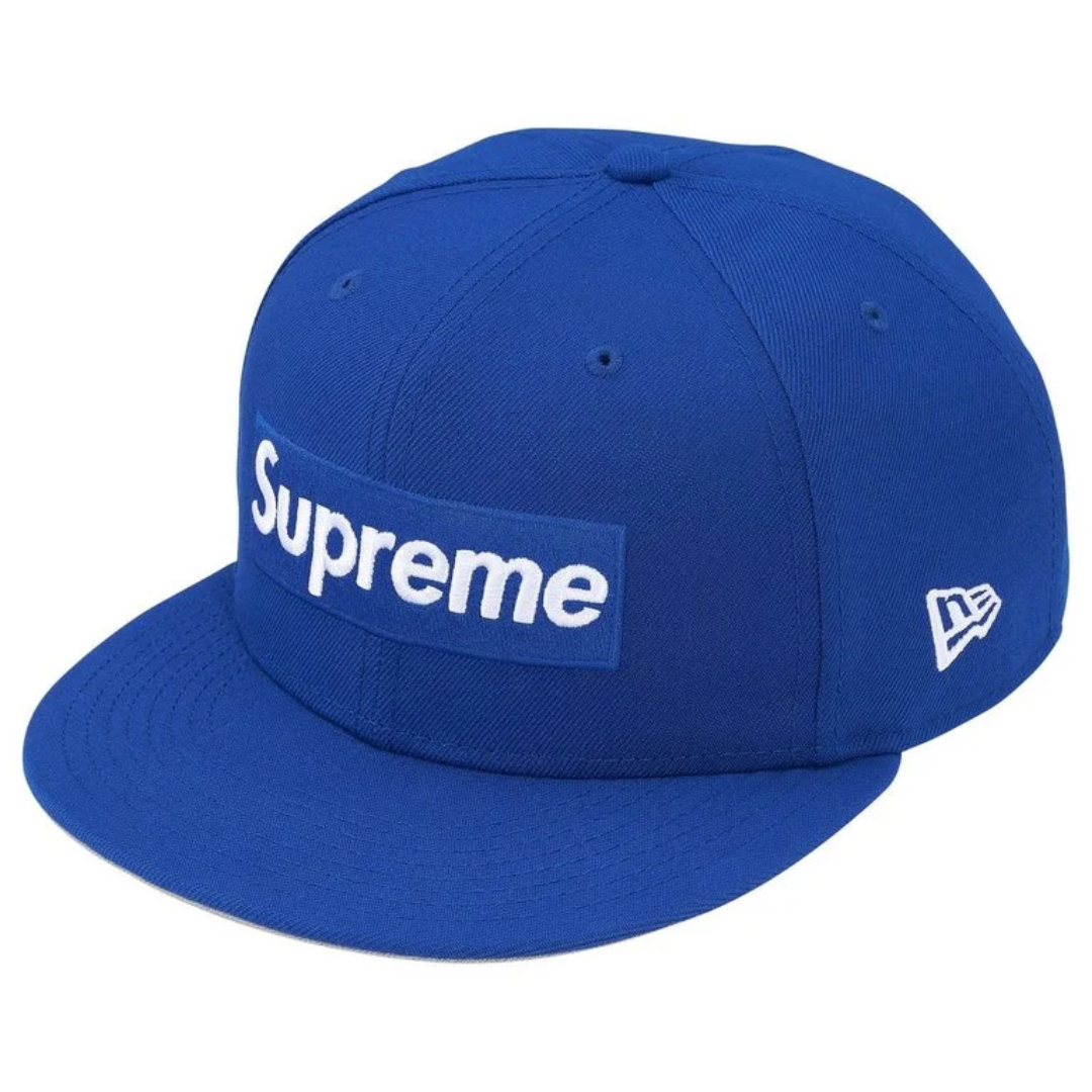 Supreme New Era Ghostface Box Logo Fitted Hat (Blue)