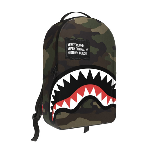 Sprayground Shark Central Camo DLXS Backpack