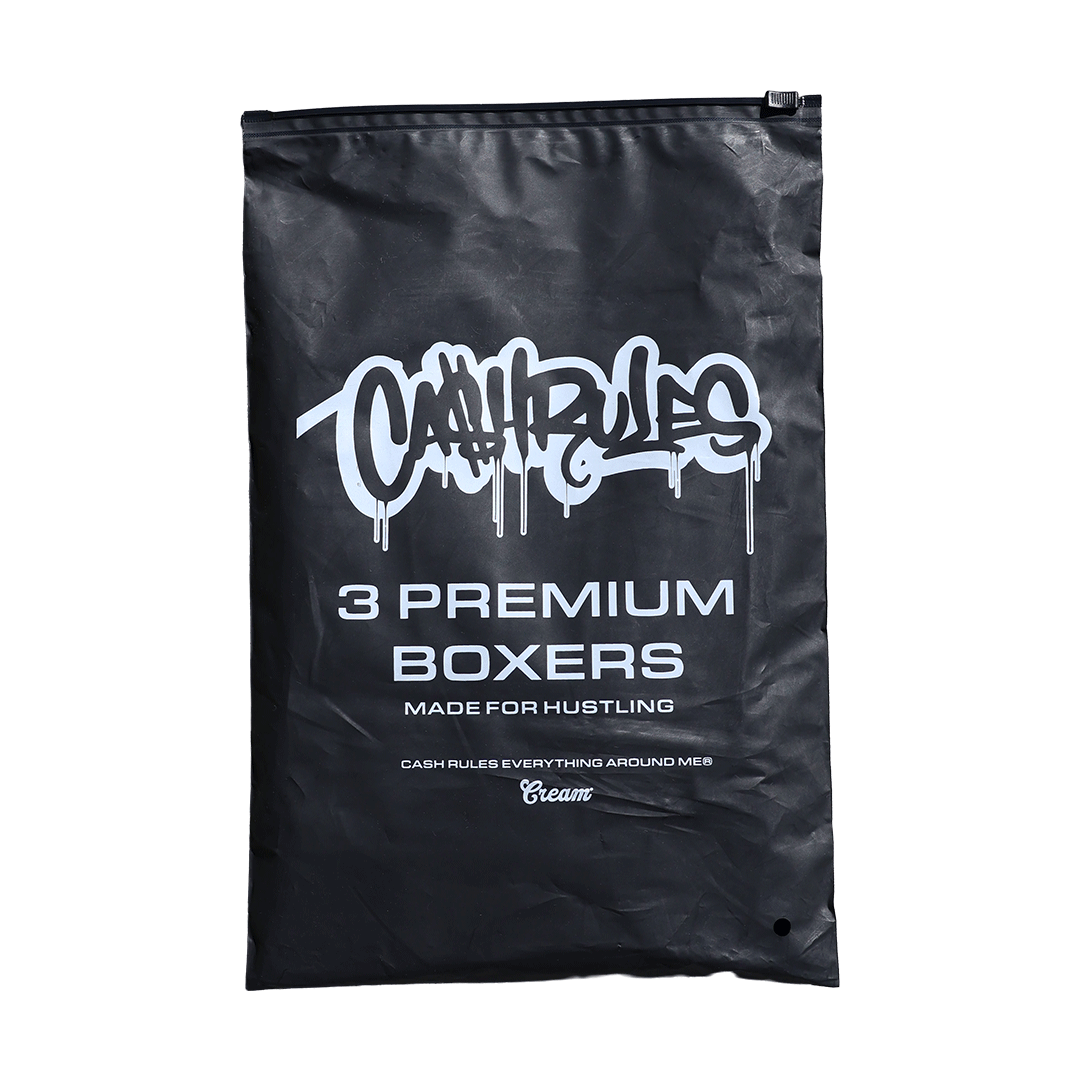 Cream Boxer Briefs (3 Pack)(Black/White)