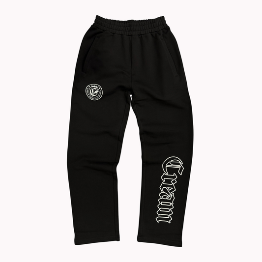 Cream Rules The World Sweatpants (Black)