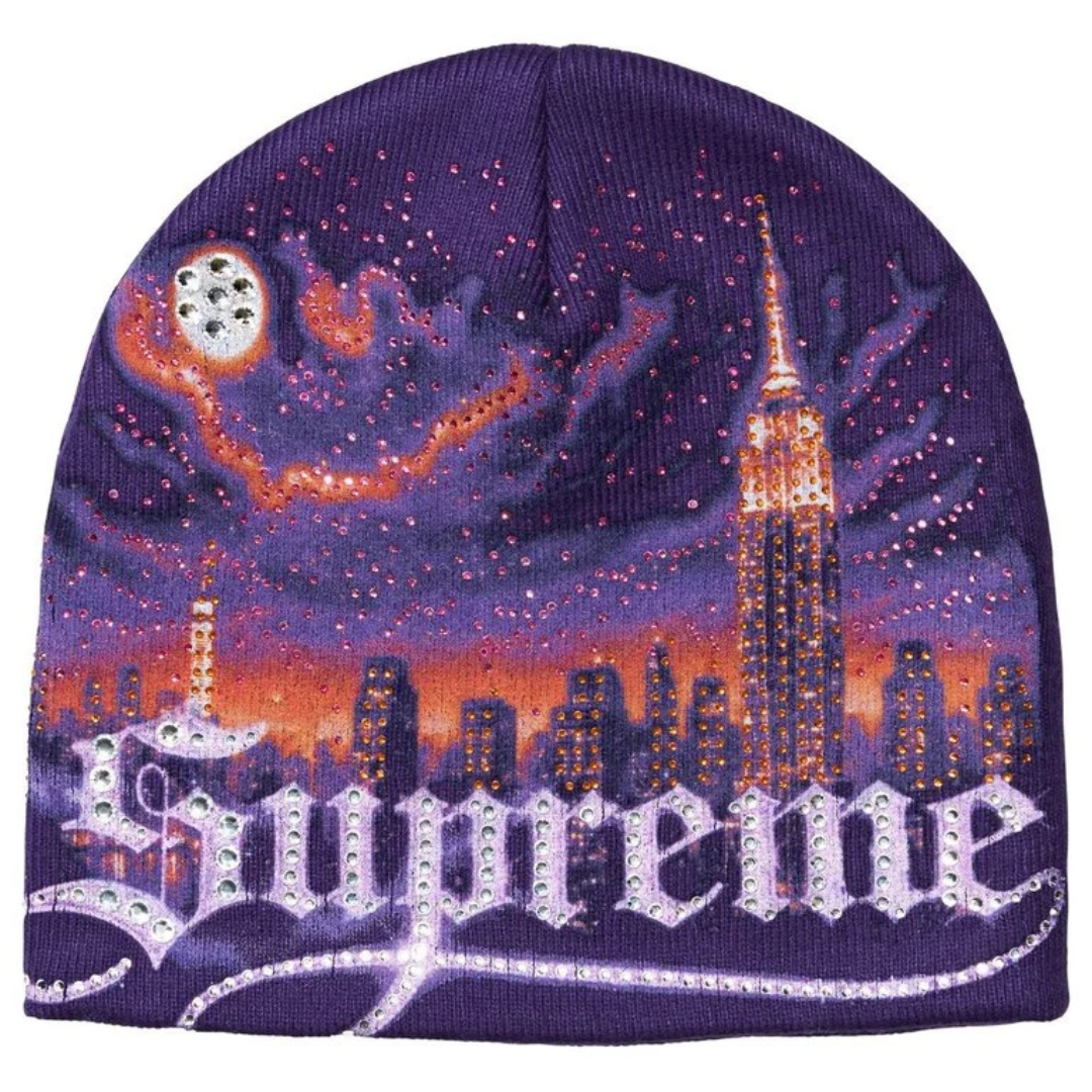 Supreme Cityscape Beanie (Purple)