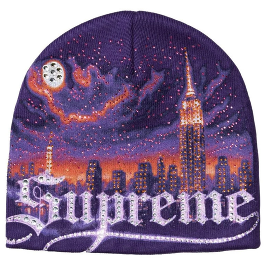 Supreme Cityscape Beanie (Purple)