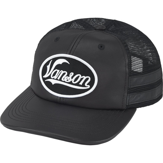 Supreme Vanson Leathers Mesh Back 6-Panel (Black)