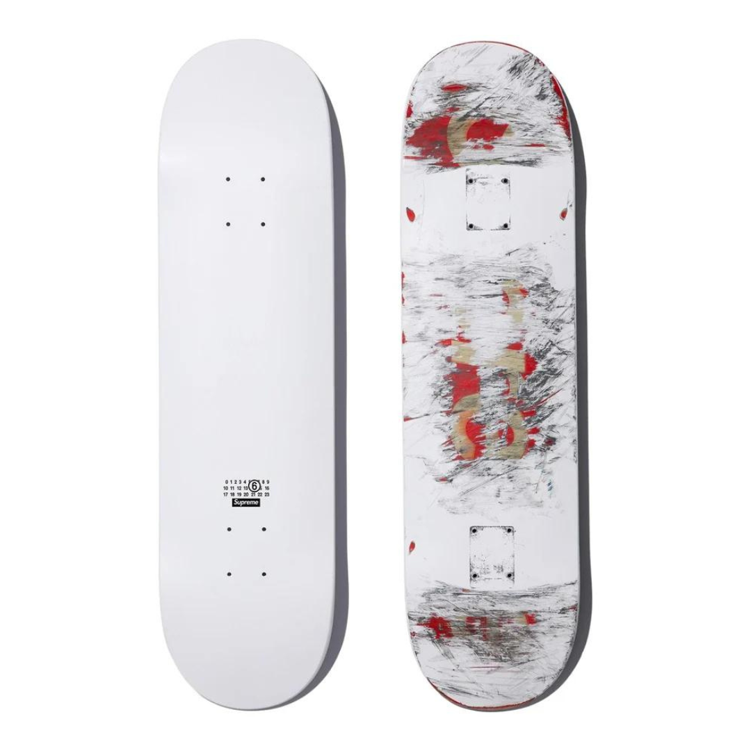 Supreme MM6 Maison Margiela Skateboard Deck (White)