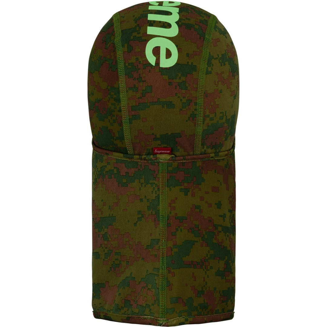 Supreme Heat Reactive Digi Camo Balaclava (Green)