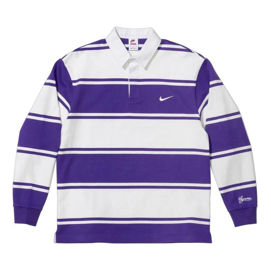 Supreme Nike Stripe Rugby (Purple)