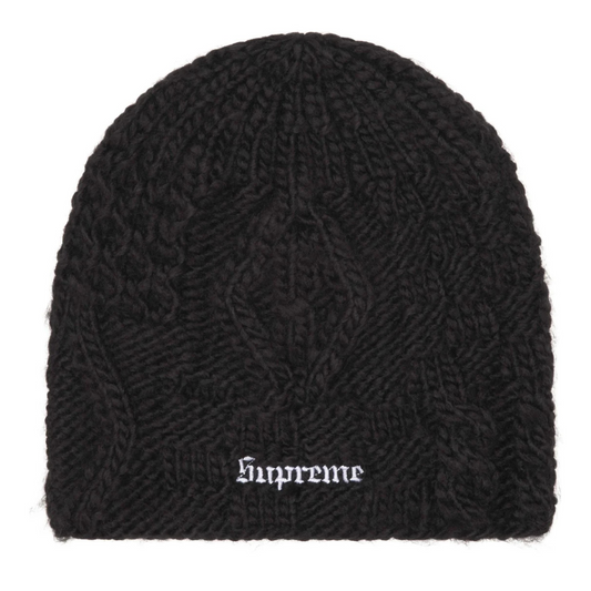 Supreme Block Knit Beanie (Black)