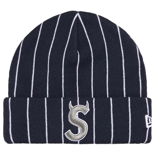 Supreme New Era Devil S Logo Beanie (Stripe)