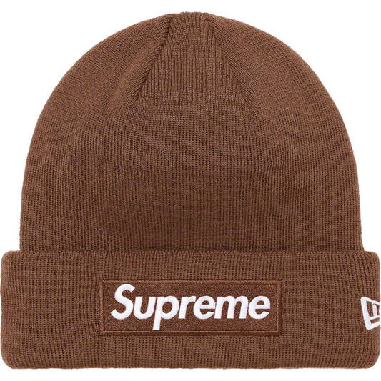 Supreme New Era Box Logo Beanie (FW17)(Brown)