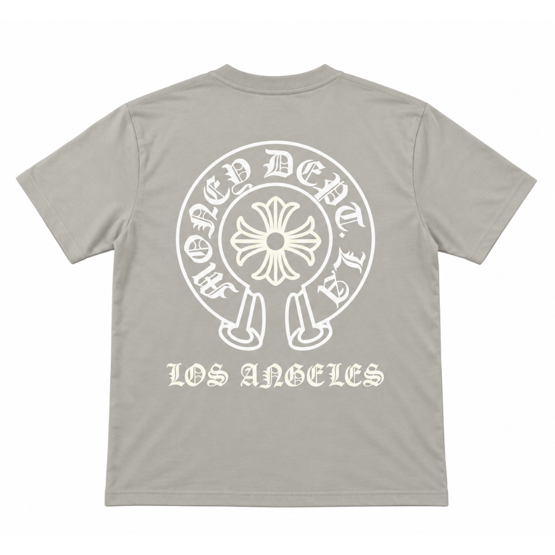 Money Dept Old English Tee (Grey/White)
