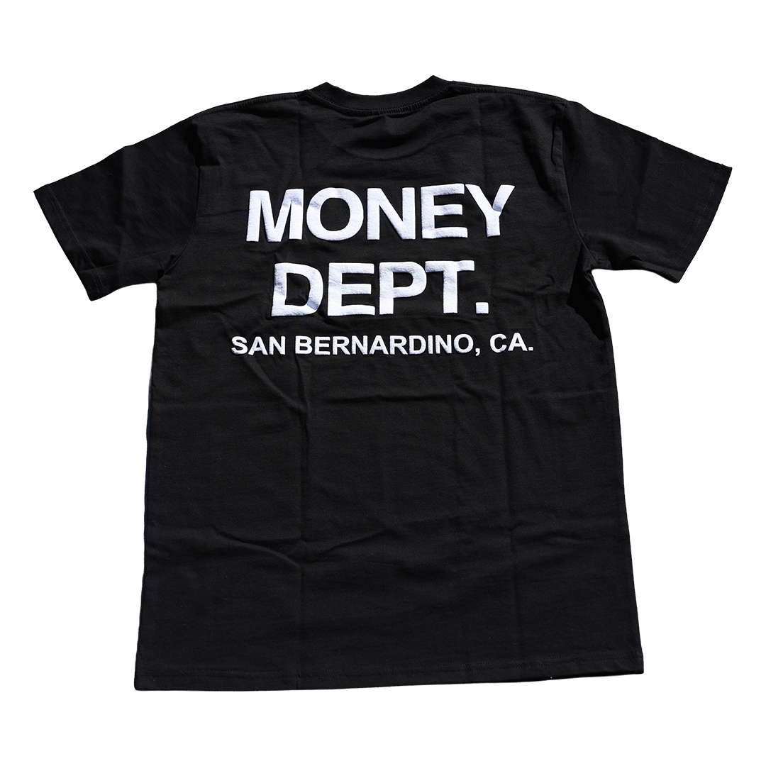 Money Dept x San Bernardino Puff Print Tee (Black)