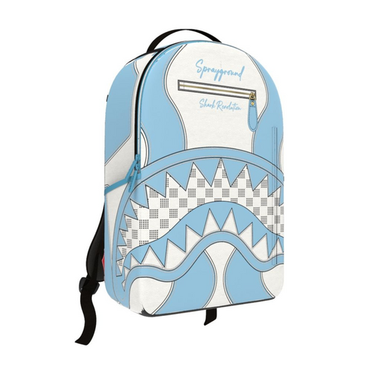 Sprayground Shark Central Blue & White Backpack