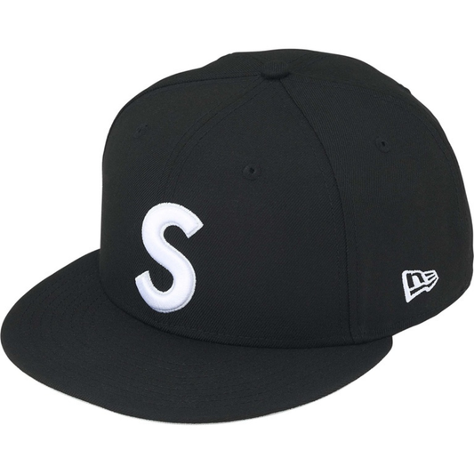 Supreme New Era Reaper S Logo Fitted Hat (Black)
