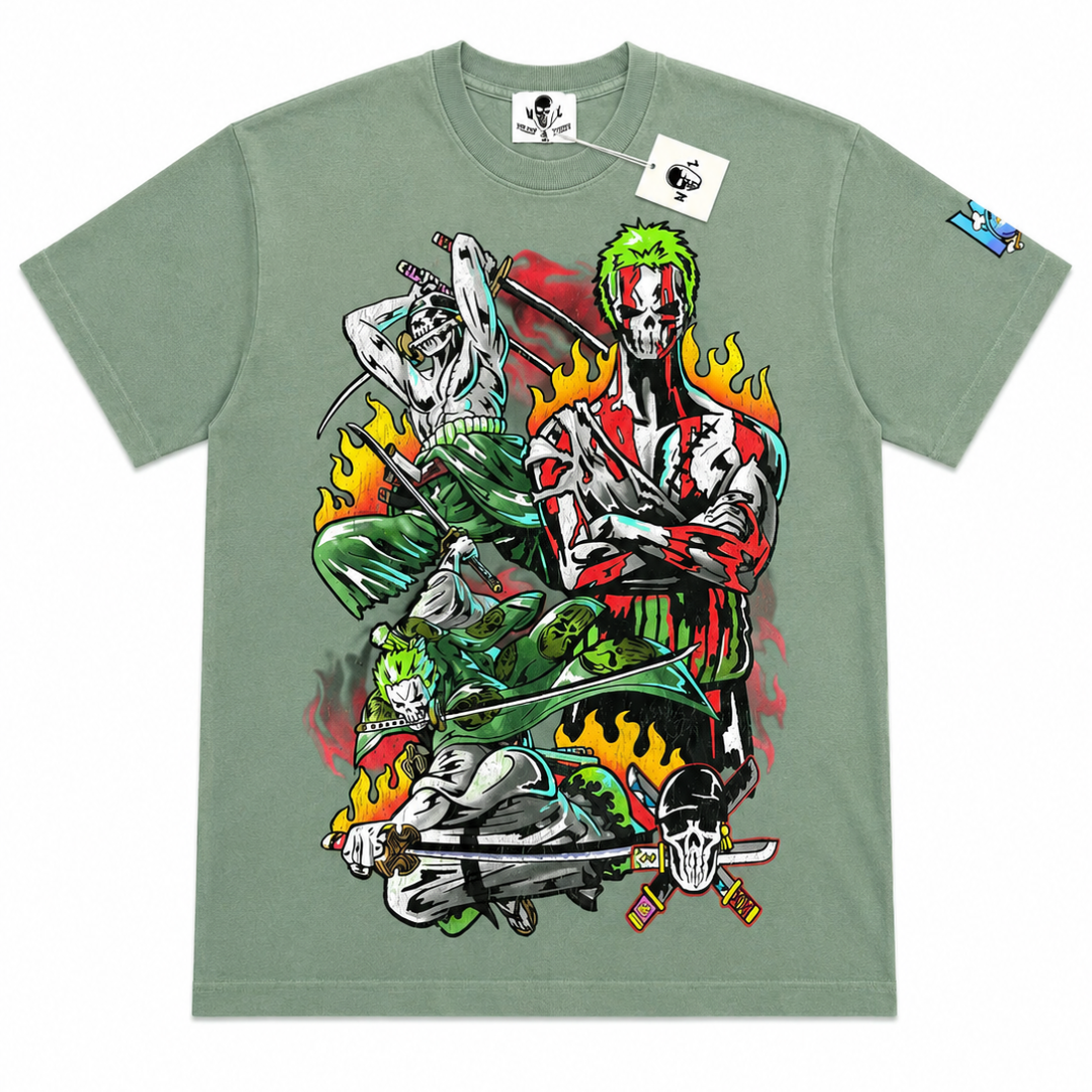 Warren Lotas Sword Guy Tee (Faded Green)