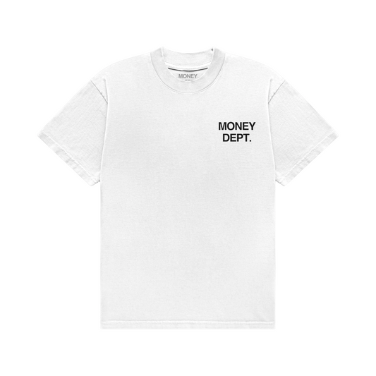 Money Dept Puff Print Tee (White/Black)