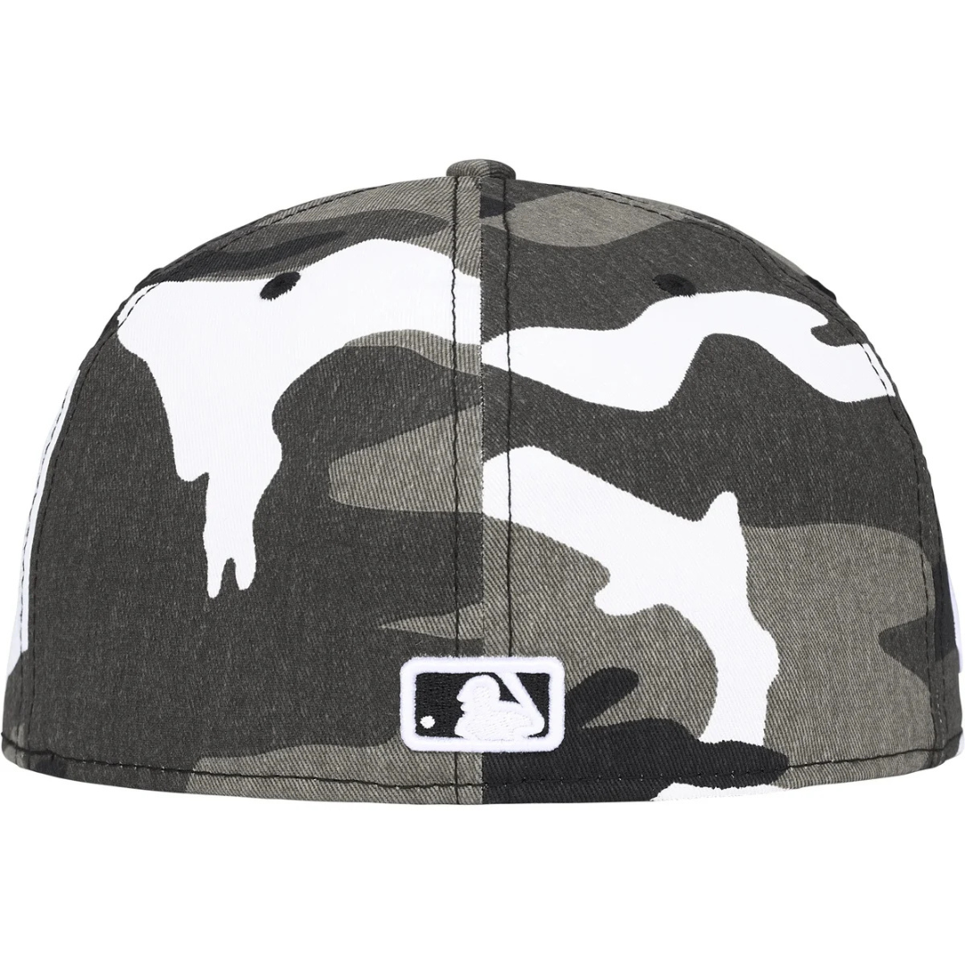 Supreme x New Era MLB Teams Box Logo Fitted Hat (Snow Camo)(New York Yankees)
