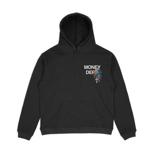 Money Dept Colorful Crosses Hoodie (Black)