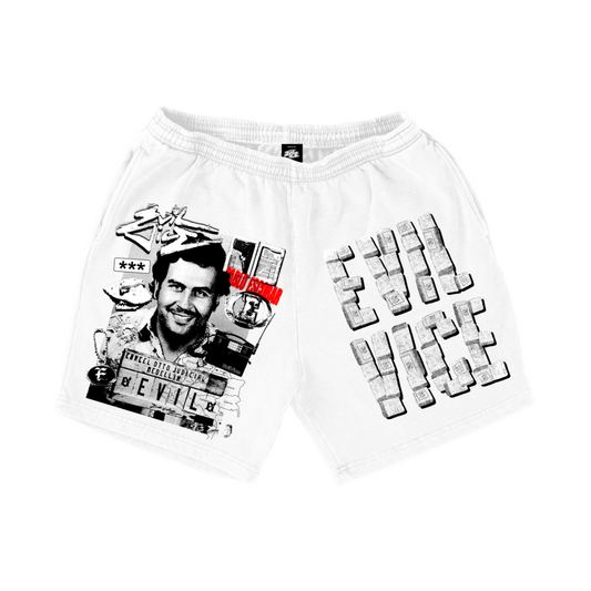 Evil Vice Pablo Shorts (White)