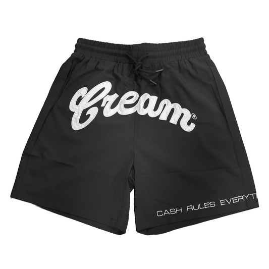 Cream Arc Training Shorts (Black)