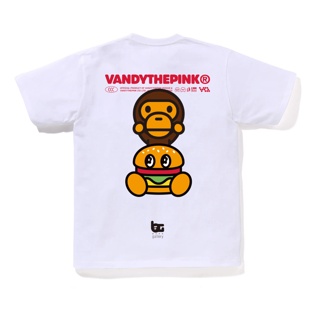 Bape Gallery x Vandy The Pink Baby Milo Tee (White)