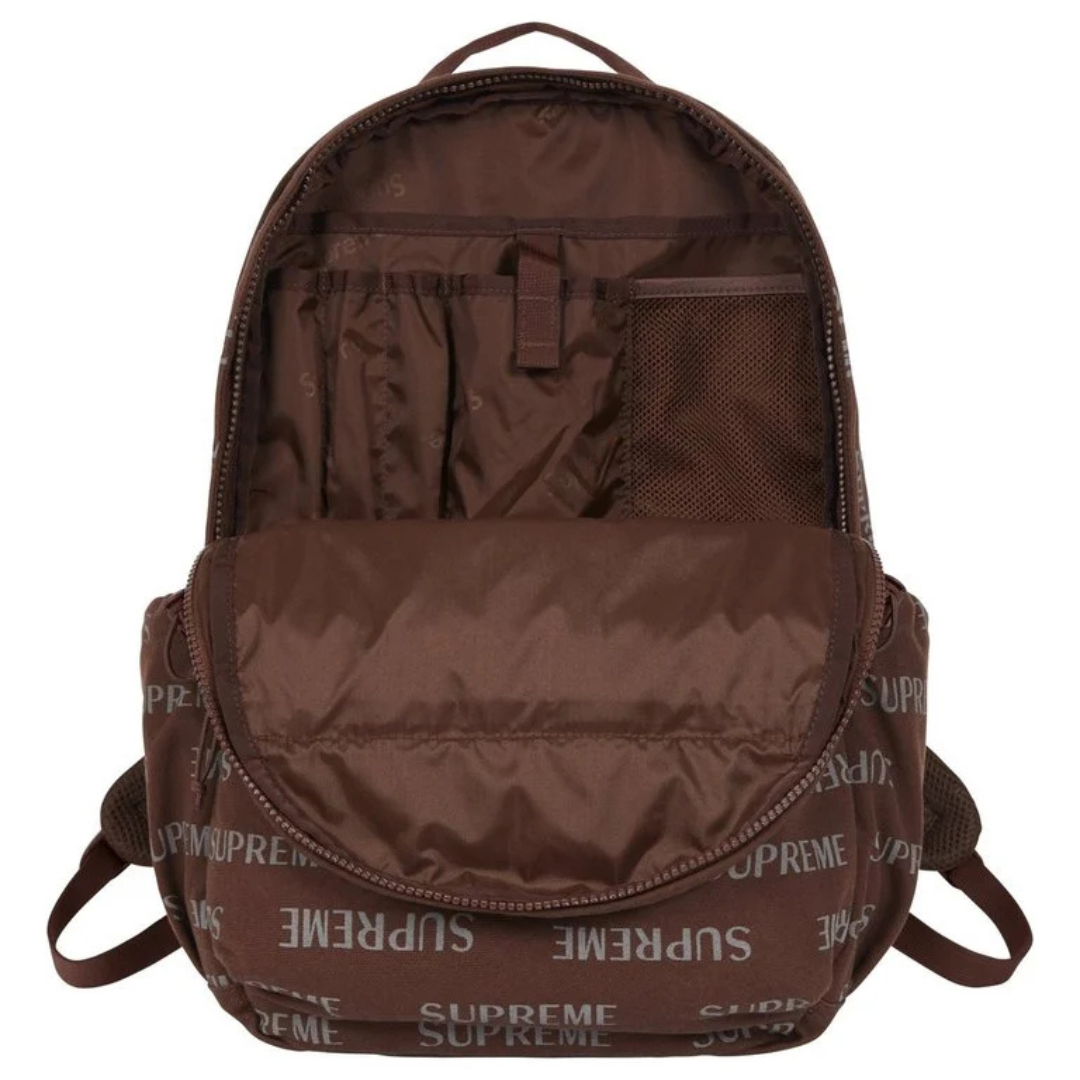 Supreme Logo Backpack (FW26)(Brown)