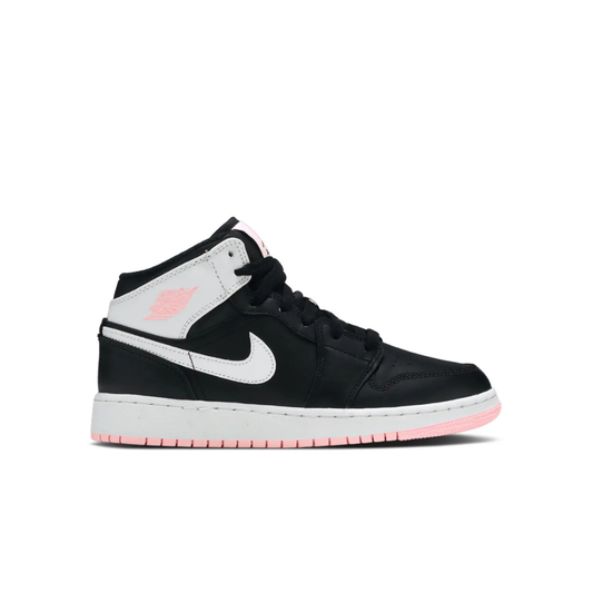 Air Jordan 1 Mid Arctic Pink Black (GS)