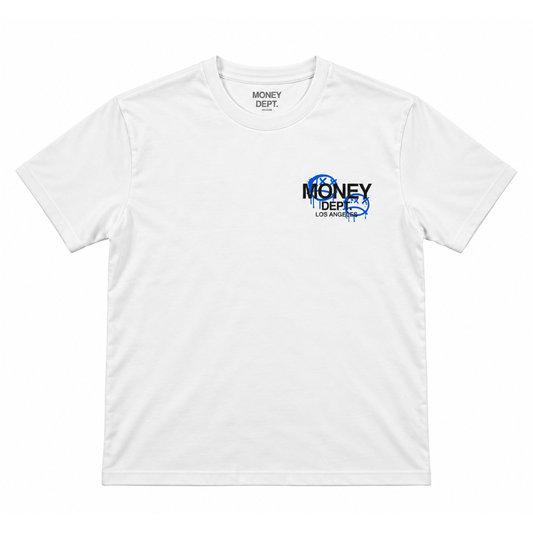 Money Dept Face Tee (White/Royal Blue)