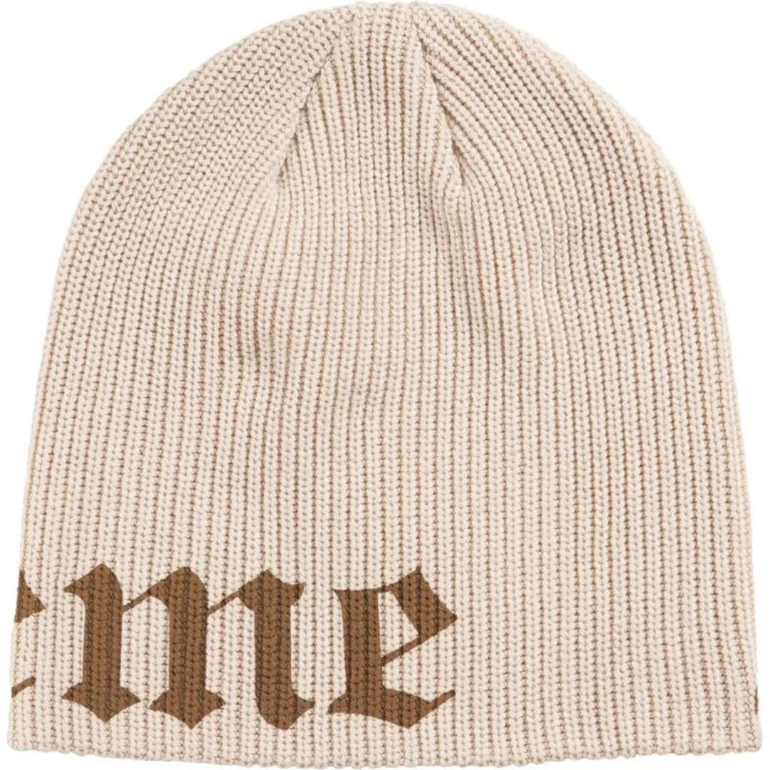 Supreme Old English Printed Beanie (SS26)(Brown)
