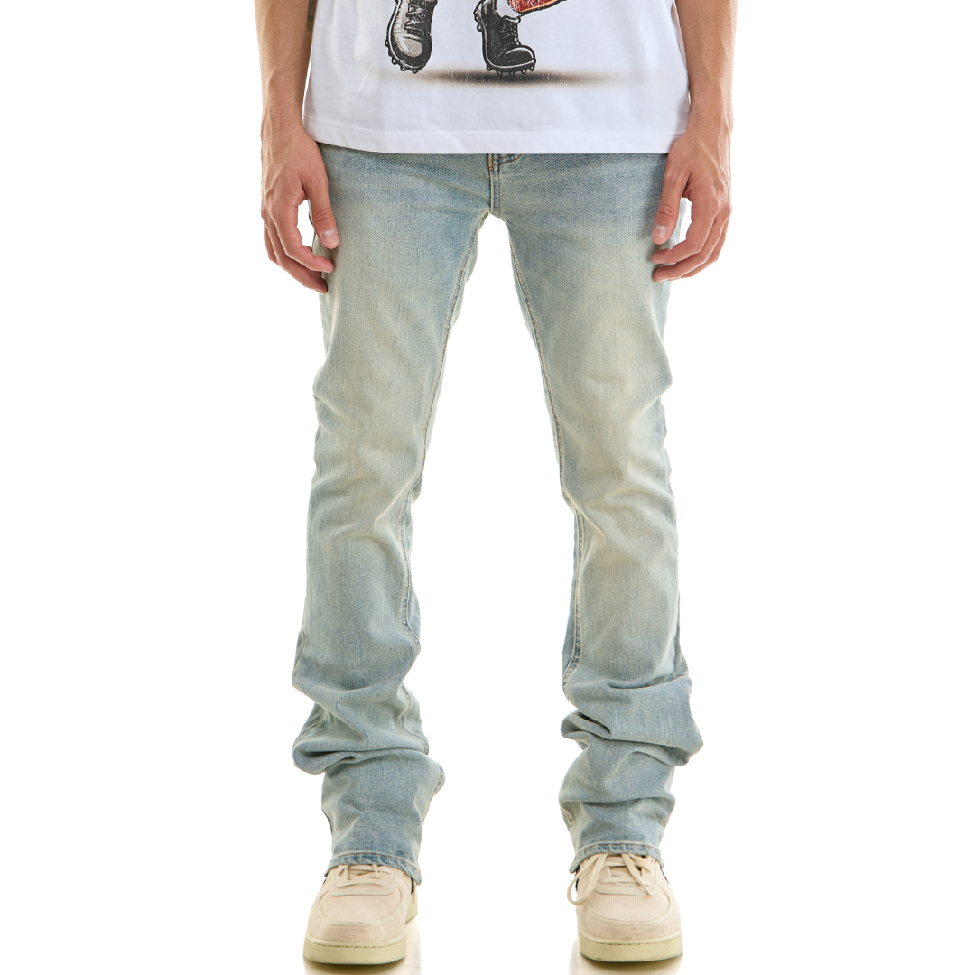 KDNK Skinny Flare Denim Jeans (Blue)(104)