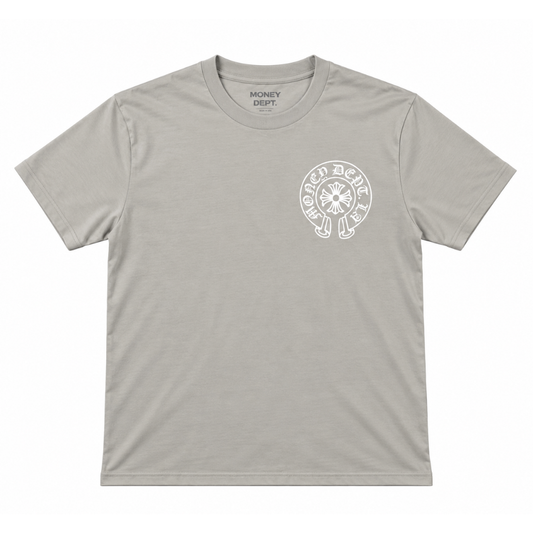 Money Dept Old English Tee (Grey/White)