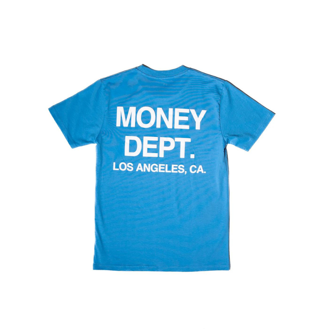 Money Dept Tee (Ocean Blue/White)
