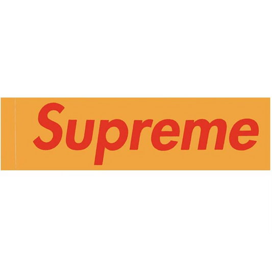 Supreme West Hollywood Store Opening Box Logo Sticker (Yellow/Red)