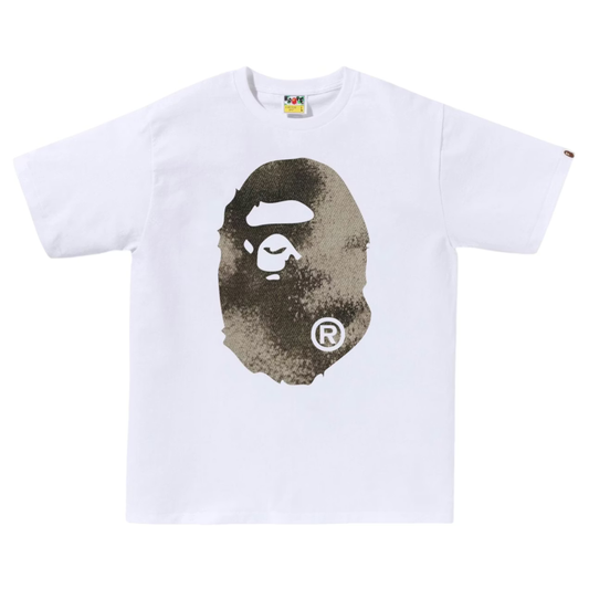 Bape High Tone Bleach Big Ape Head Tee (White)