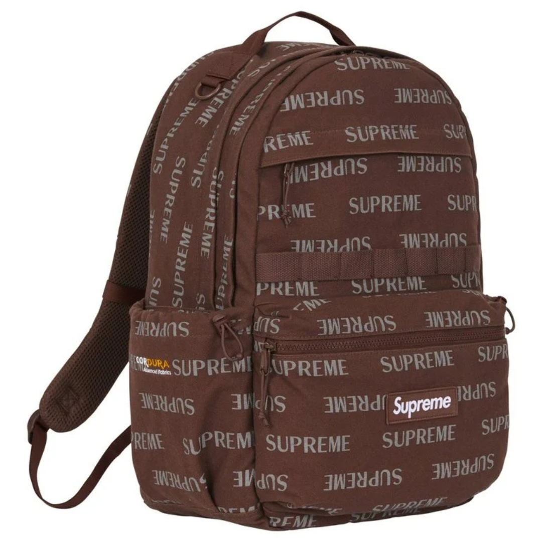 Supreme Logo Backpack (FW26)(Brown)