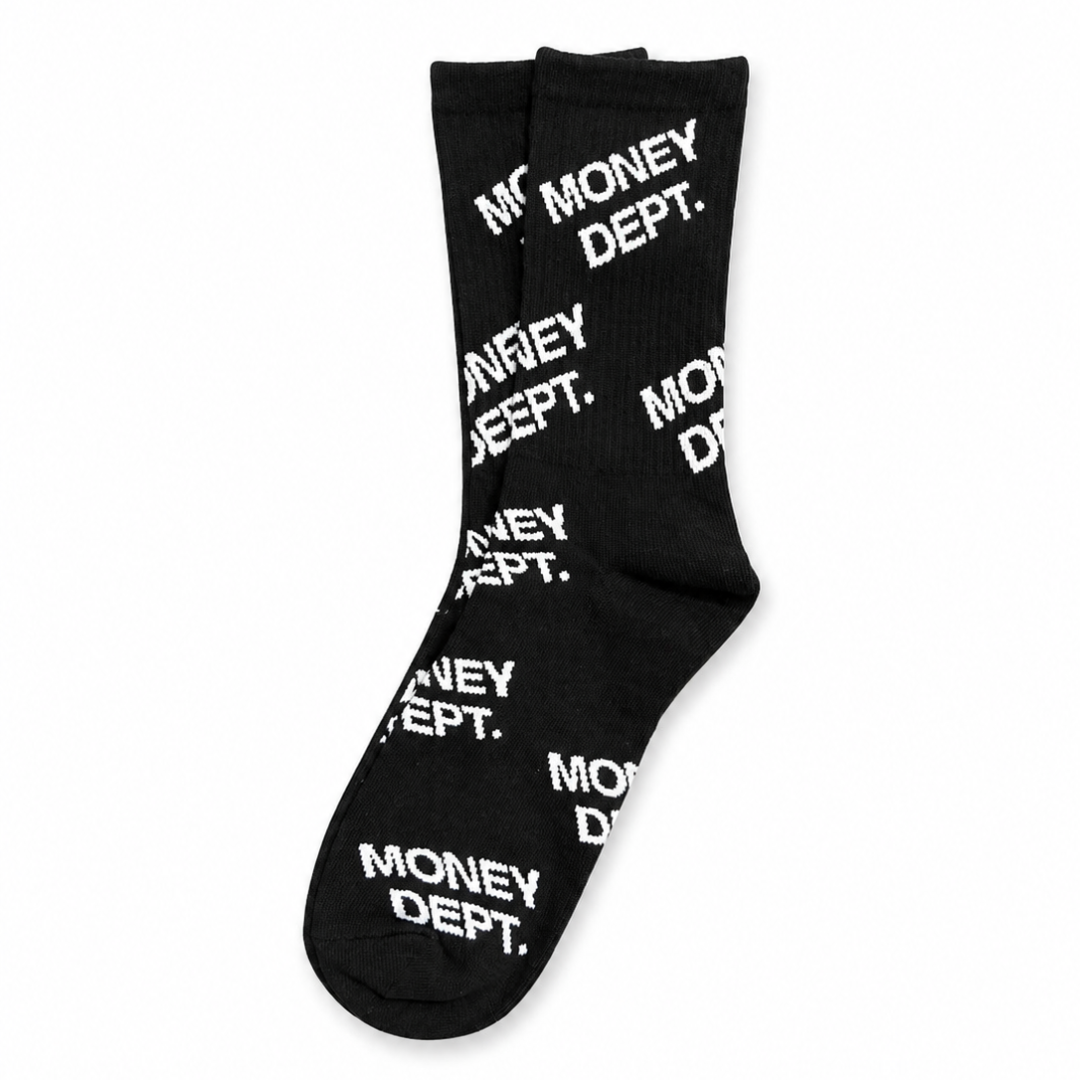 Money Dept Logo Socks (Black)